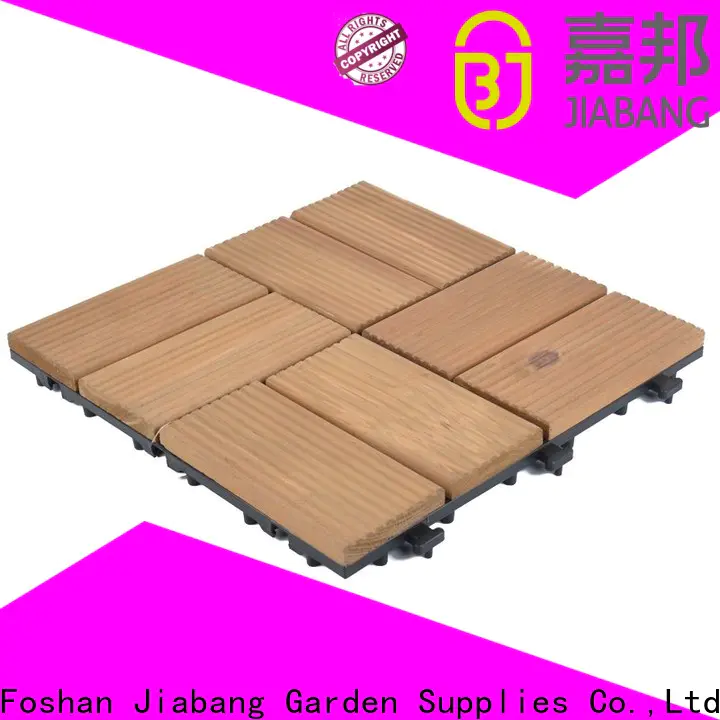 JIABANG refinishing garden wooden decking tiles chic design wooden floor