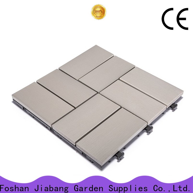 JIABANG light-weight pvc deck tiles anti-siding gazebo decoration