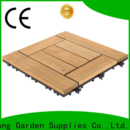 interlocking garden wooden decking tiles natural flooring for balcony