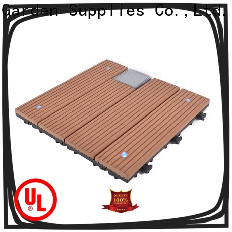 JIABANG wpc solar light tiles decorative ground