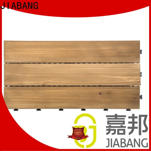JIABANG diy wood interlocking wood deck tiles flooring wood for balcony