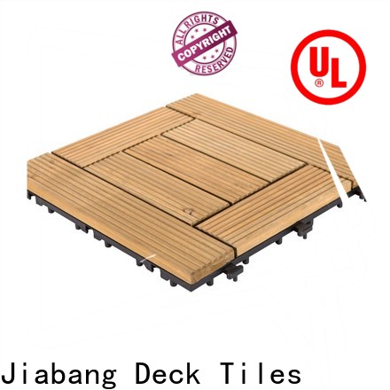 JIABANG adjustable wooden patio deck squares flooring wooden floor