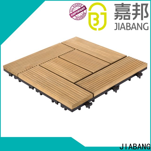 JIABANG refinishing wooden interlocking deck tiles flooring wood for garden