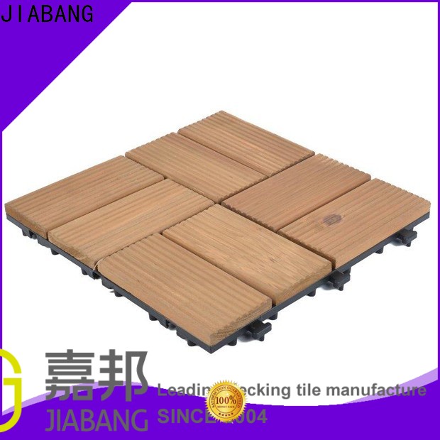 JIABANG adjustable wooden decking squares flooring wood for garden