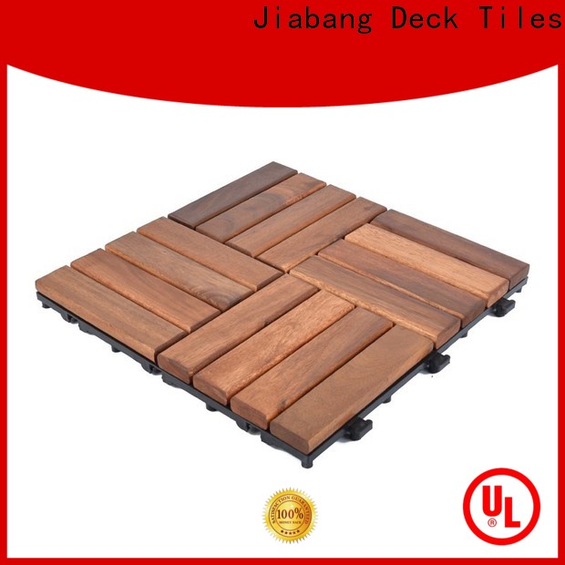 JIABANG solid wood acacia wood deck tile easy installation