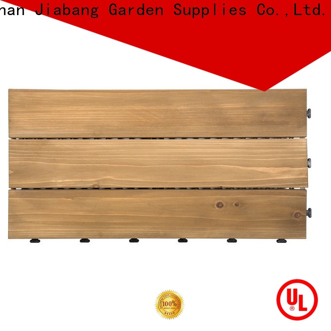 JIABANG diy wood interlocking wood deck tiles flooring for garden