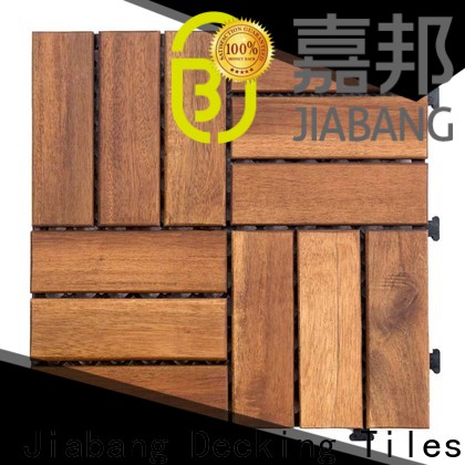 JIABANG outdoor acacia wood outdoor flooring easy installation