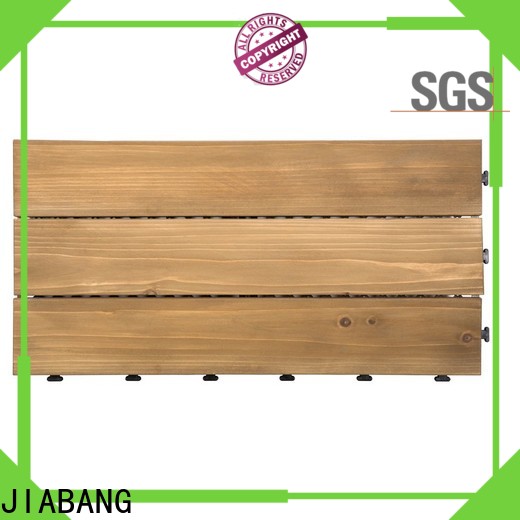 JIABANG diy wood modular wood deck tiles flooring wood for balcony