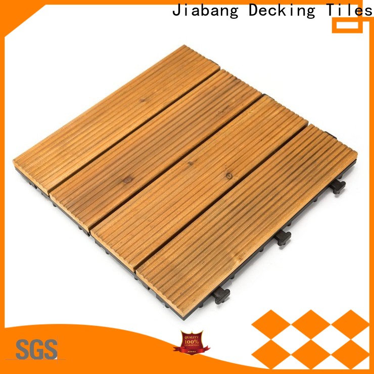 JIABANG diy wood wooden patio deck squares flooring for balcony