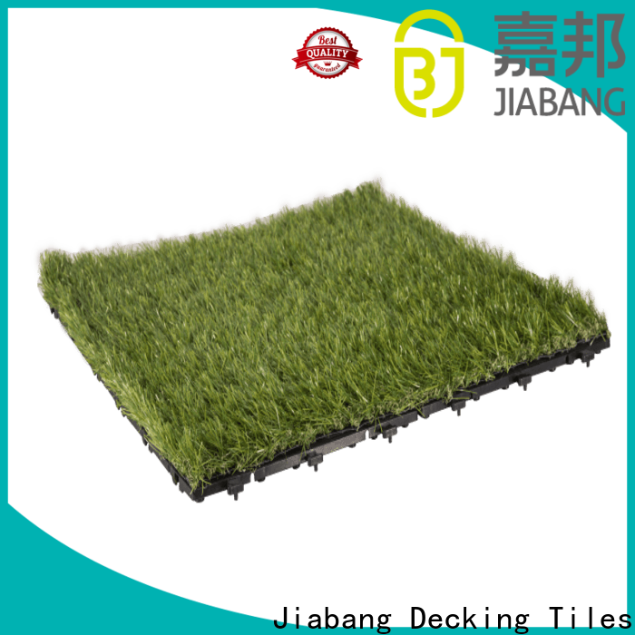 JIABANG professional artificial grass decking tiles at discount garden decoration
