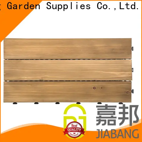 JIABANG natural garden wooden decking floor chic design for garden