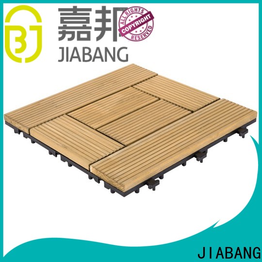 JIABANG interlocking square wooden decking tiles chic design for balcony
