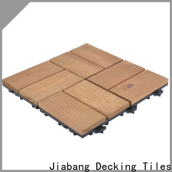 JIABANG refinishing wooden interlocking deck tiles wood deck for balcony