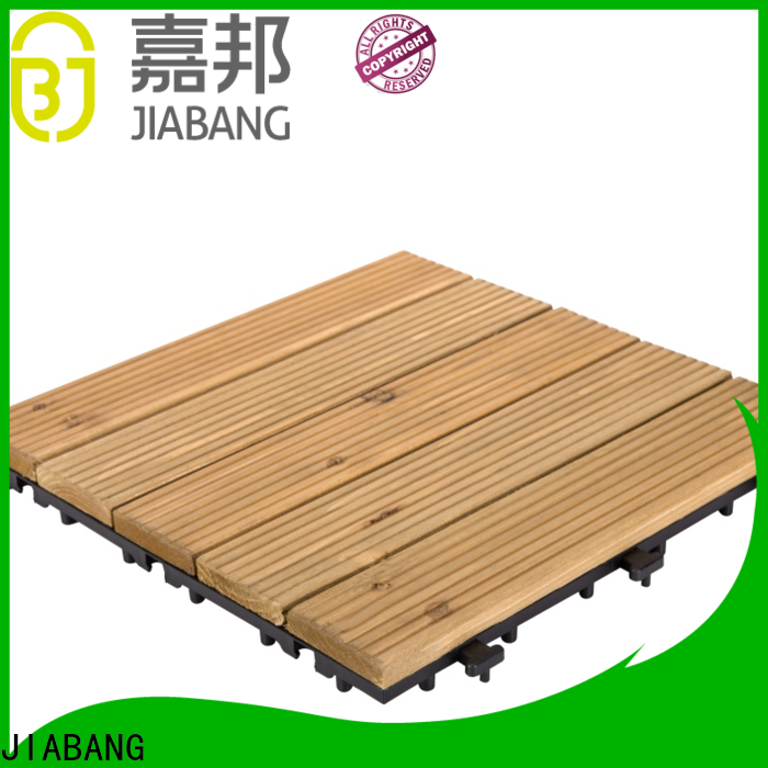JIABANG interlocking hardwood deck tiles chic design for balcony