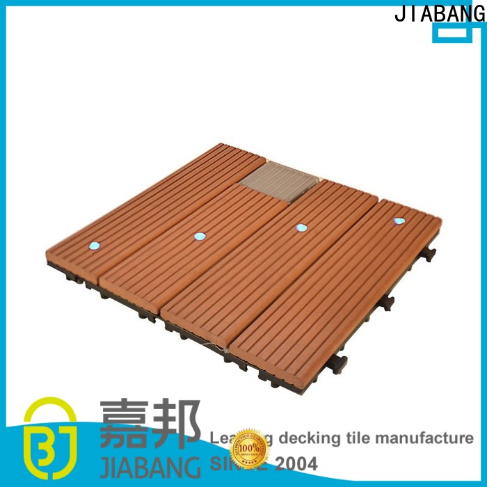 JIABANG wpc snap together deck tiles decorative ground