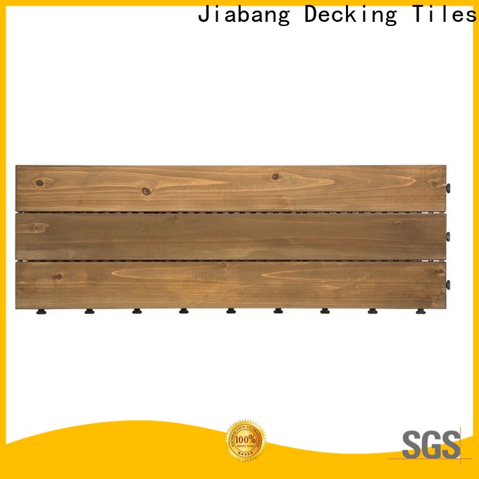 JIABANG interlocking wooden interlocking deck tiles chic design for garden