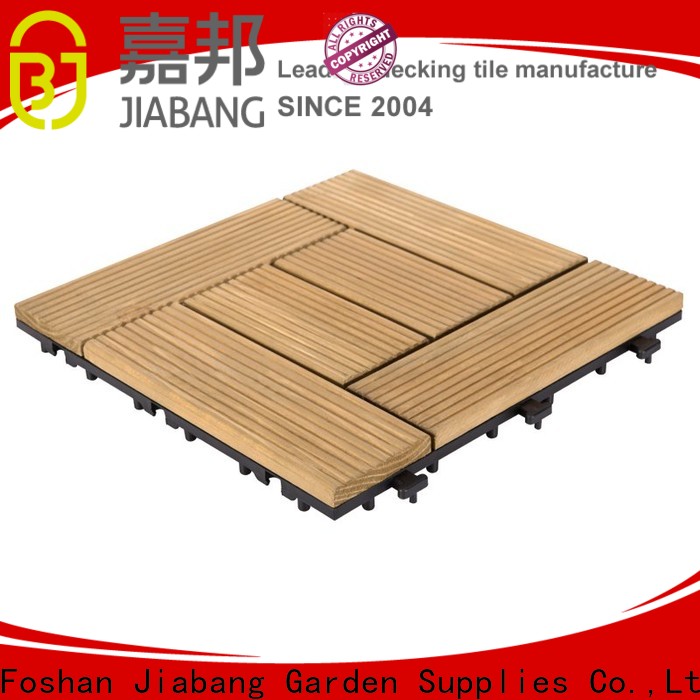 JIABANG adjustable interlocking wood decking flooring wood for balcony