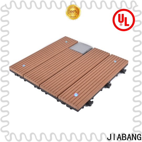 JIABANG wpc snap together deck tiles protective garden lamp