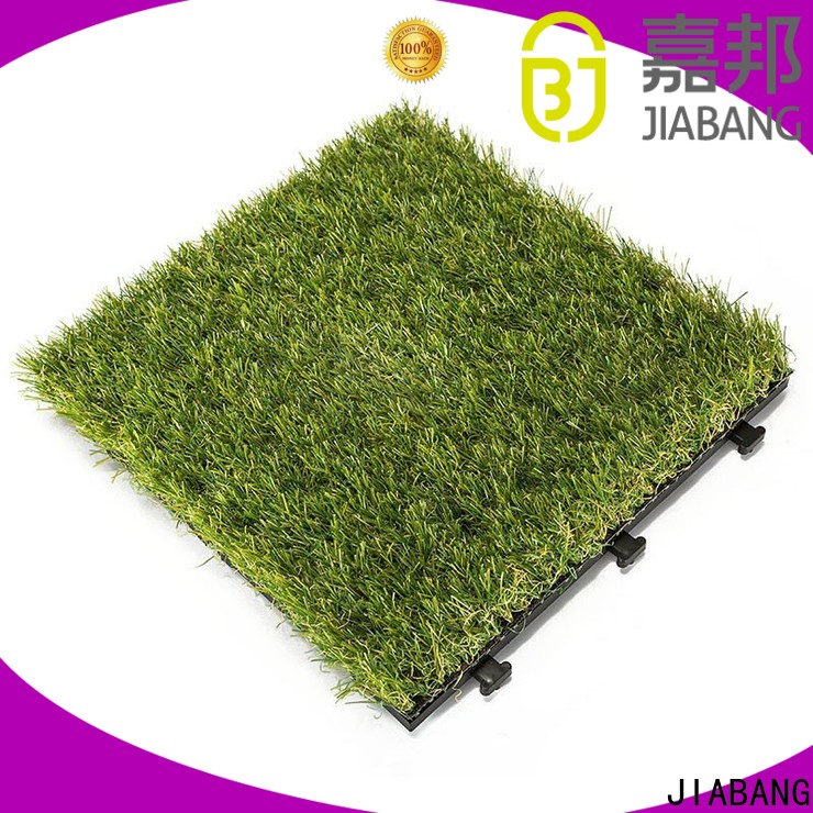 JIABANG wholesale fake grass tiles artificial grass balcony construction