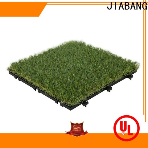 JIABANG professional interlocking deck tiles on grass artificial grass path building