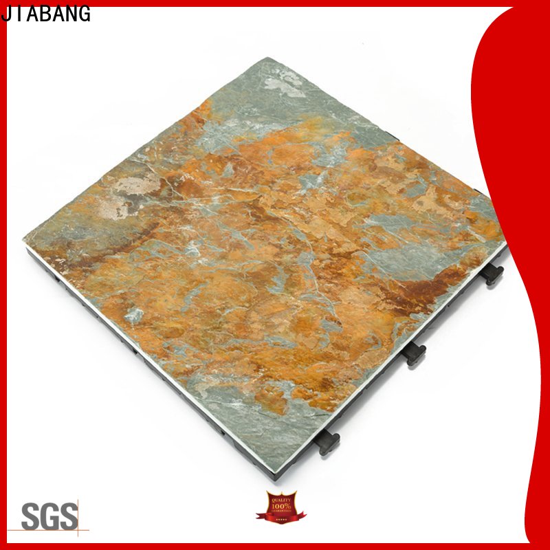 JIABANG deck interlocking slate tiles garden decoration swimming pool
