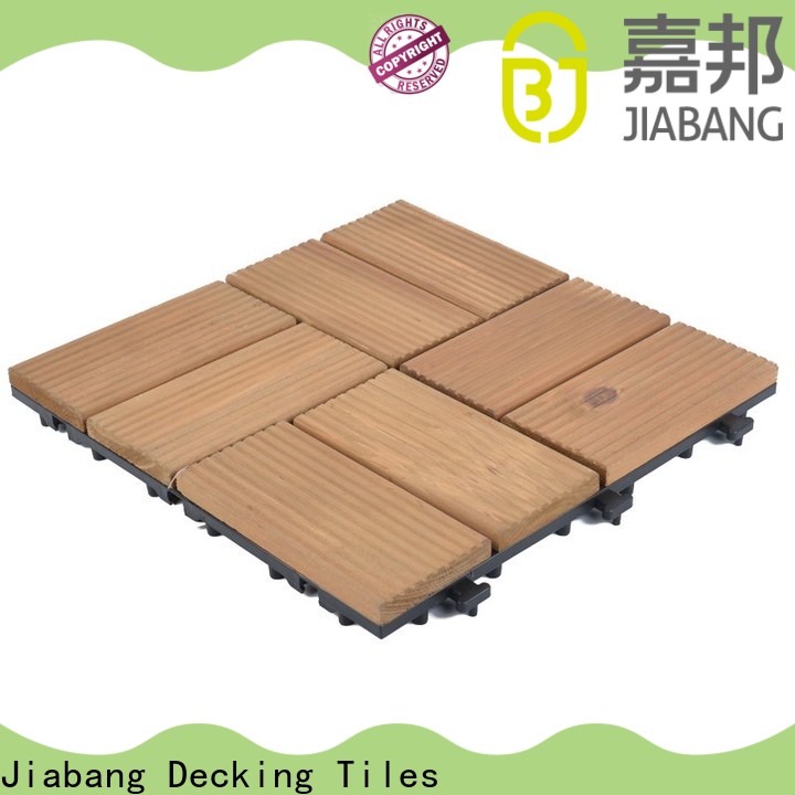 JIABANG interlocking wood floor decking tiles chic design for garden