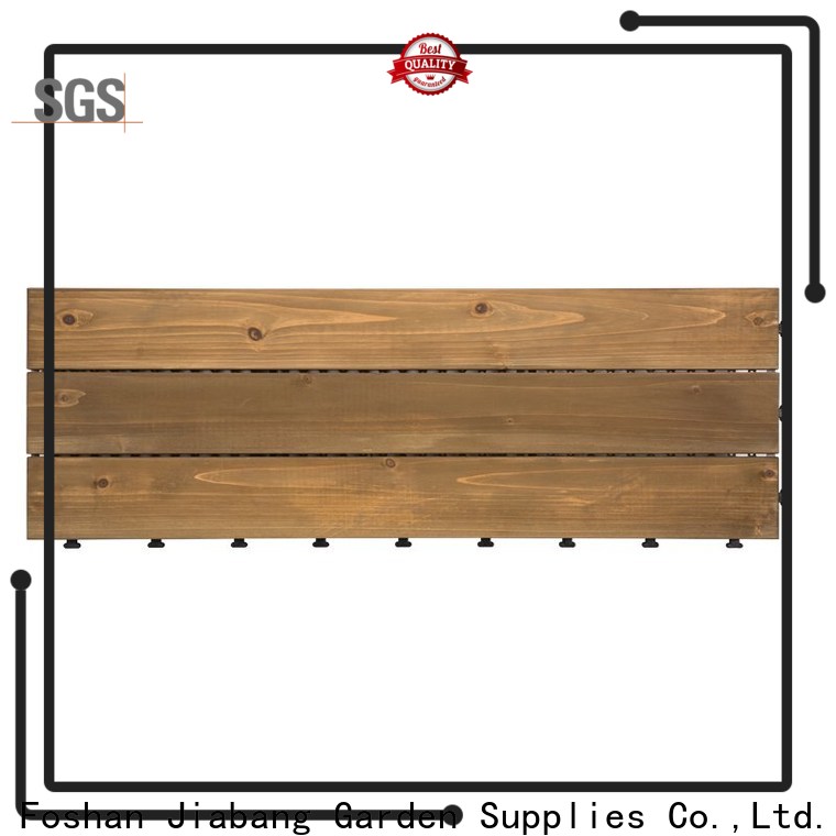 JIABANG refinishing square wooden decking tiles flooring wood for garden