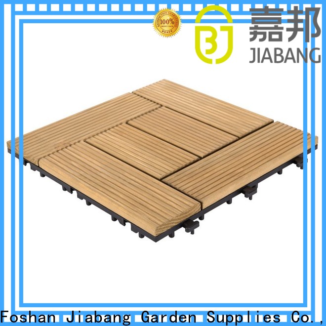 interlocking wooden interlocking deck tiles natural flooring for balcony