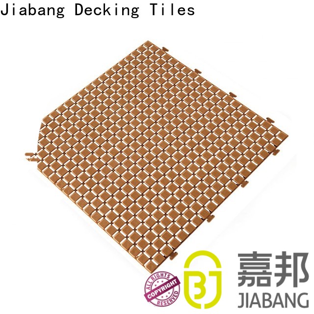 decorative recycled plastic deck tiles plastic mat non-slip