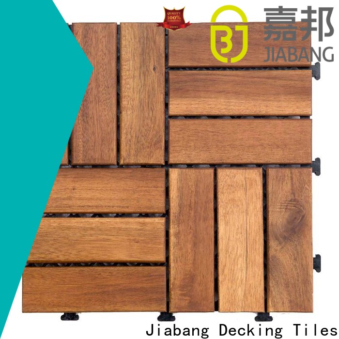 JIABANG stable acacia deck tile low-cost easy installation