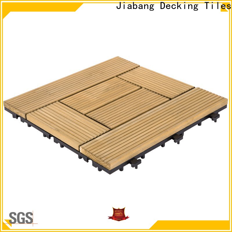 JIABANG adjustable interlocking wood decking flooring for garden