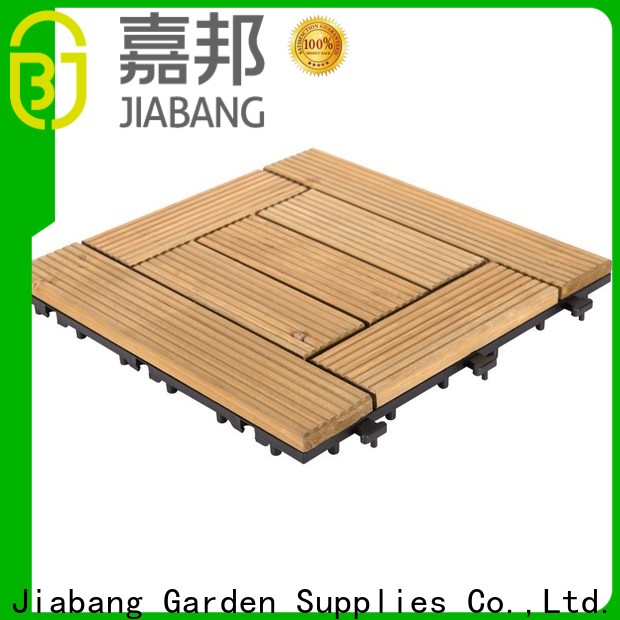 JIABANG interlocking hardwood deck tiles flooring wooden floor