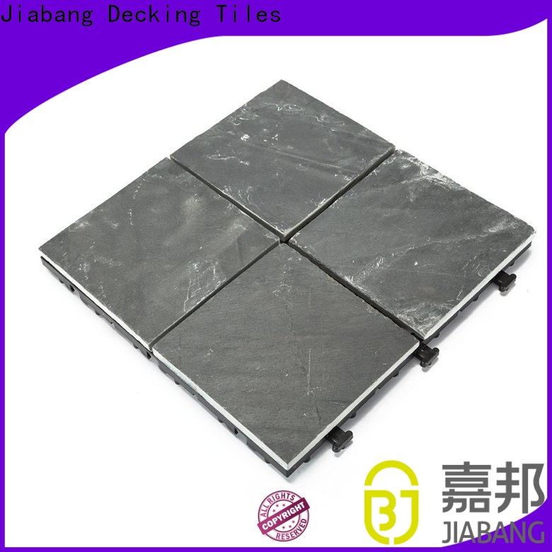 diy real stones slate deck tiles interlocking floor decoration for patio