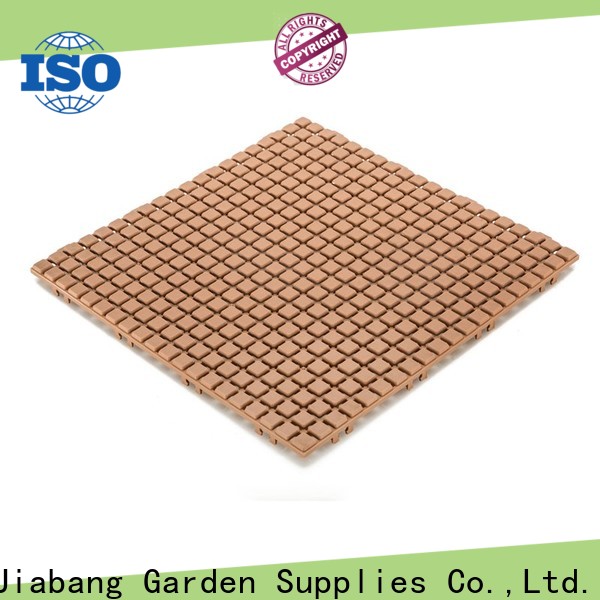 JIABANG anti-sliding interlocking plastic garden tiles