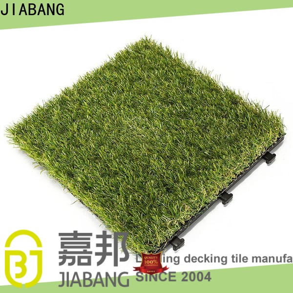 JIABANG hot-sale synthetic grass tiles balcony construction