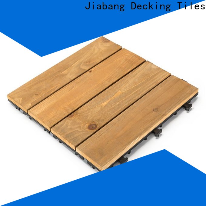 adjustable wooden interlocking deck tiles outdoor flooring wood for balcony