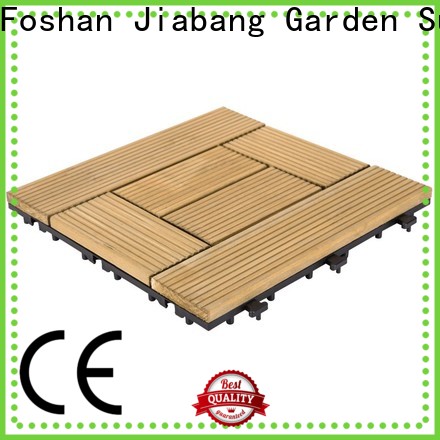 JIABANG adjustable modular wood deck tiles long size for balcony