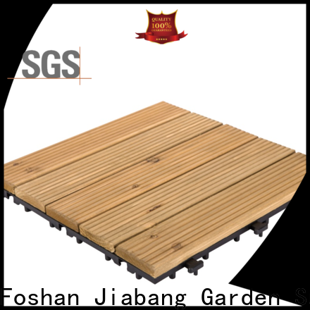 adjustable wooden decking squares natural flooring wood for balcony