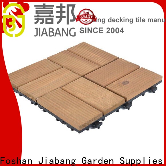 JIABANG natural interlocking wood deck tiles chic design for balcony