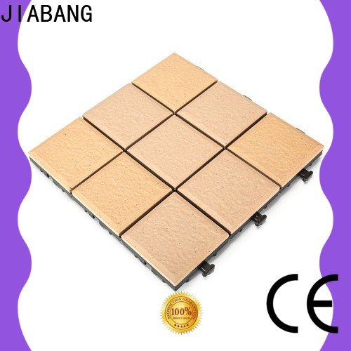 JIABANG exhibition interlocking ceramic deck tiles for patio decoration