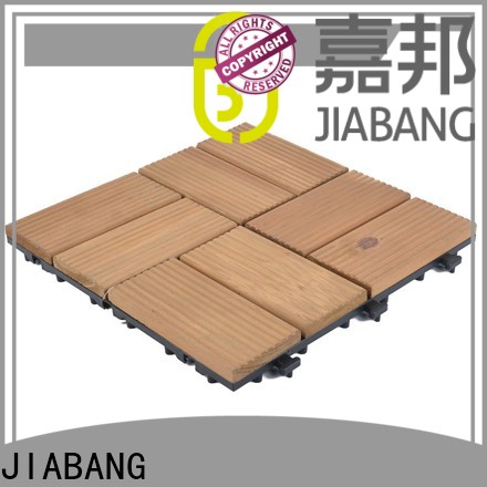 JIABANG interlocking wood deck panels flooring for garden