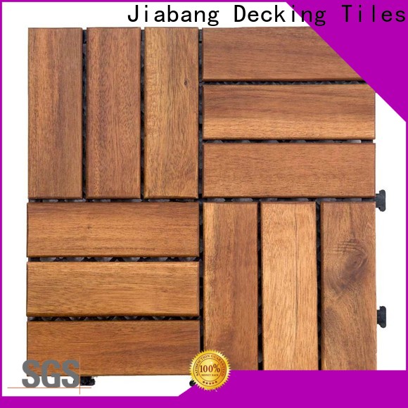 JIABANG solid wood acacia tile cheapest factory price at discount