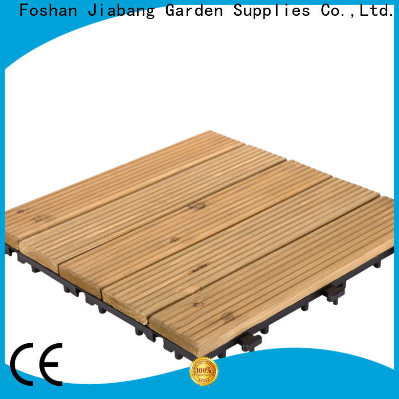 JIABANG refinishing wooden interlocking deck tiles wood deck wooden floor