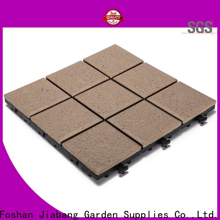 JIABANG exhibition porcelain interlocking deck tiles at discount
