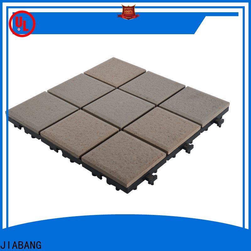 JIABANG hot-sale porcelain interlocking deck tiles custom size for patio decoration