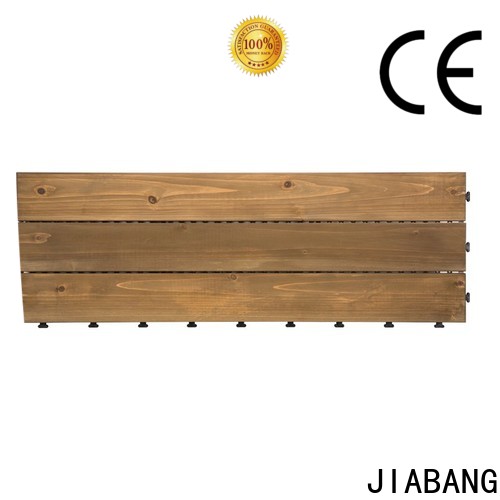 JIABANG interlocking wooden interlocking deck tiles flooring wood for balcony