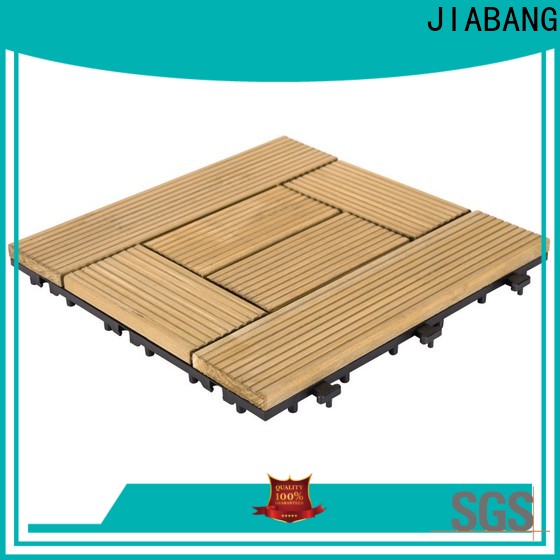 JIABANG interlocking wooden patio deck squares flooring wood for balcony