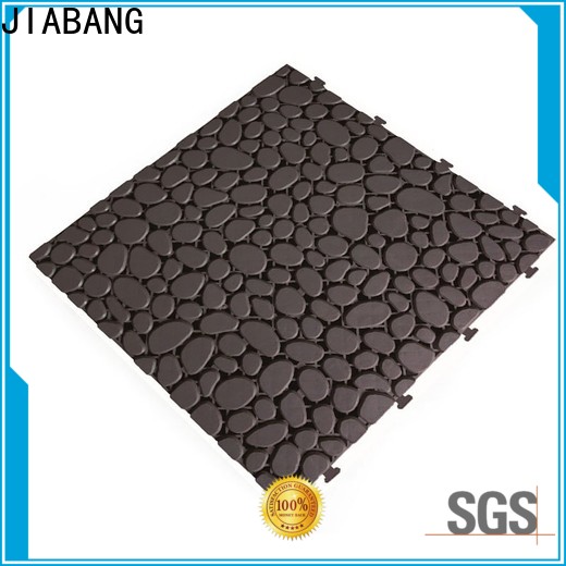 hot-sale wood plastic composite tiles plastic mat non-slip for customization