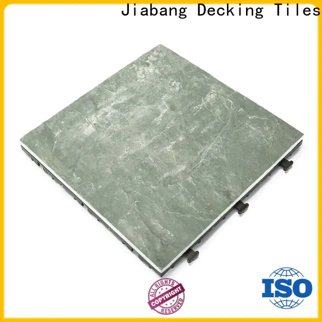 JIABANG stone slate deck tiles interlocking basement decoration for patio