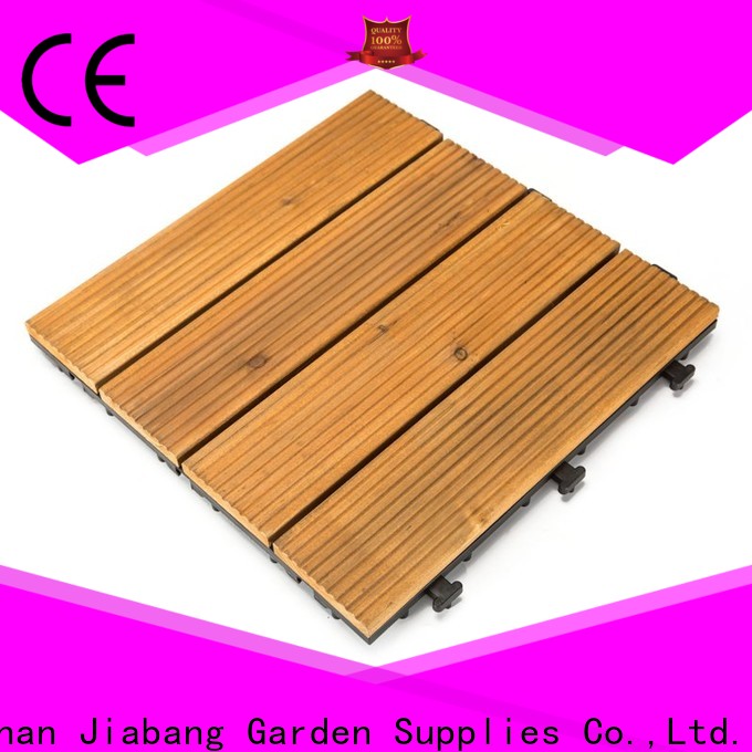 JIABANG natural garden wooden decking tiles long size for balcony